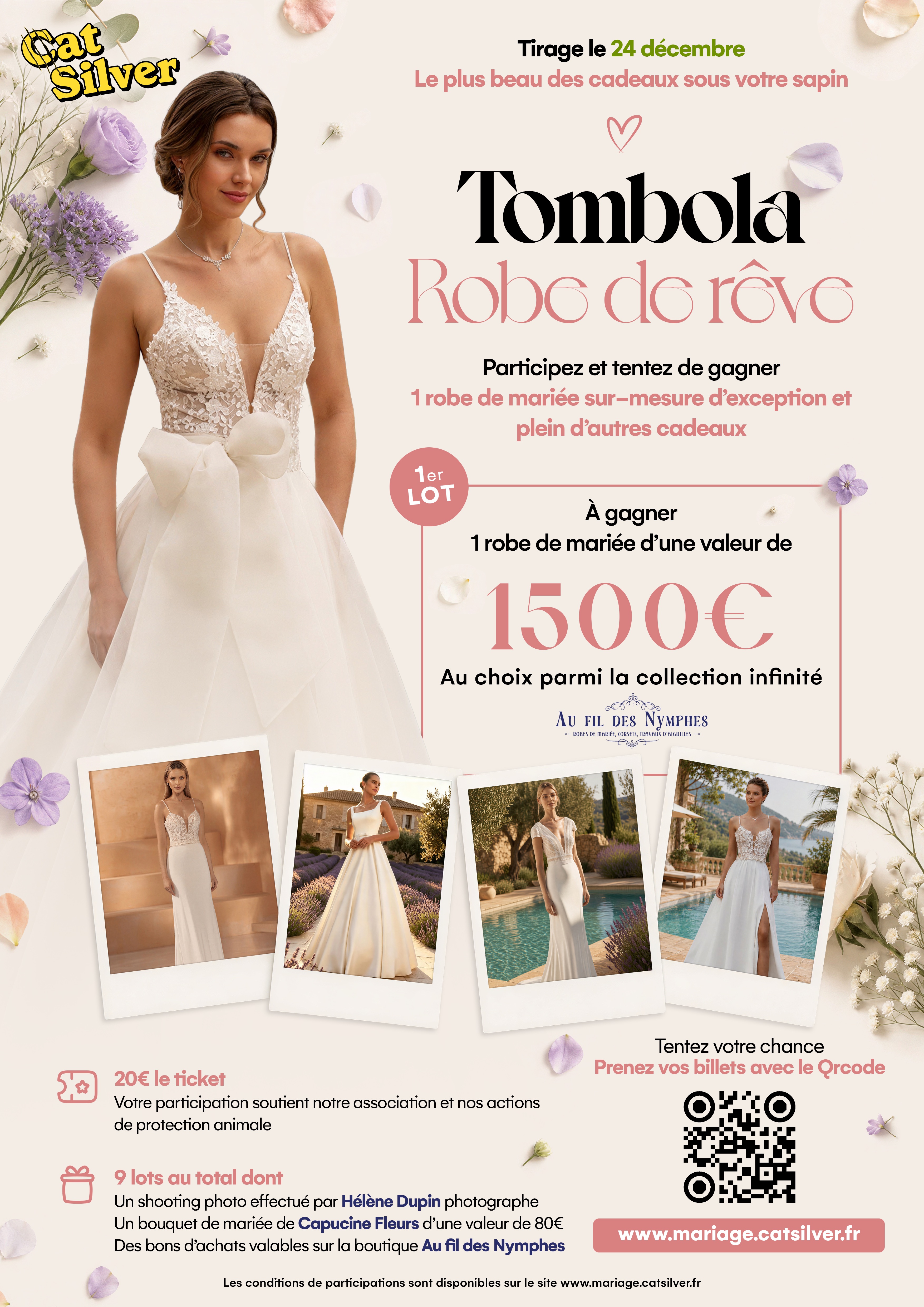 Affiche de la tombola Robe de rêve